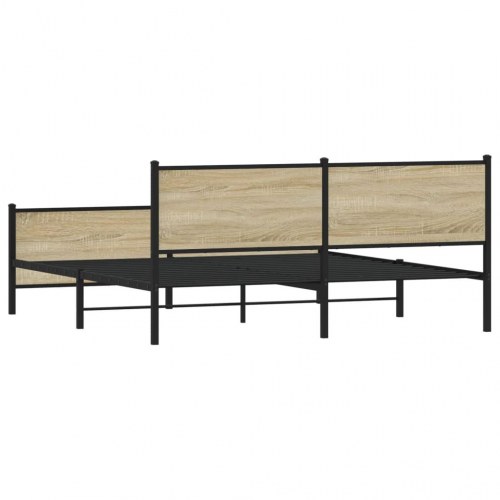 Sengeramme i metal uden madras 193 x 203 cm - sonoma-eg