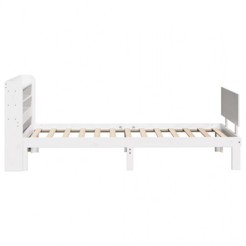 Sengeramme med hovedgærde uden madras 100 x 200 cm - hvid