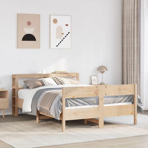 Sengeramme uden madras 120 x 200 cm i massivt fyrretræ
