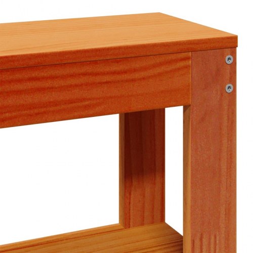 Sengeramme uden madras 75 x 190 cm i massivt fyrretræ - gyldenbrun