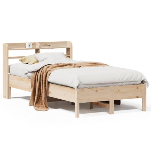 Sengeramme uden madras 90x190 cm massivt fyrretræ