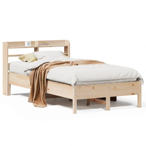Sengeramme uden madras 90x190 cm massivt fyrretræ