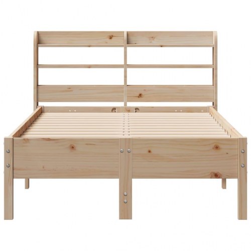 Sengeramme uden madras 90x190 cm massivt fyrretræ