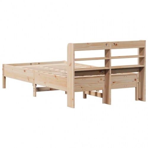 Sengeramme uden madras 90x190 cm massivt fyrretræ