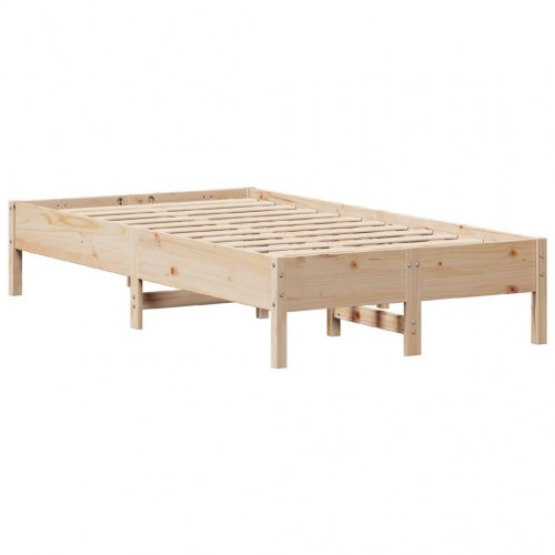 Sengeramme uden madras 90x190 cm massivt fyrretræ