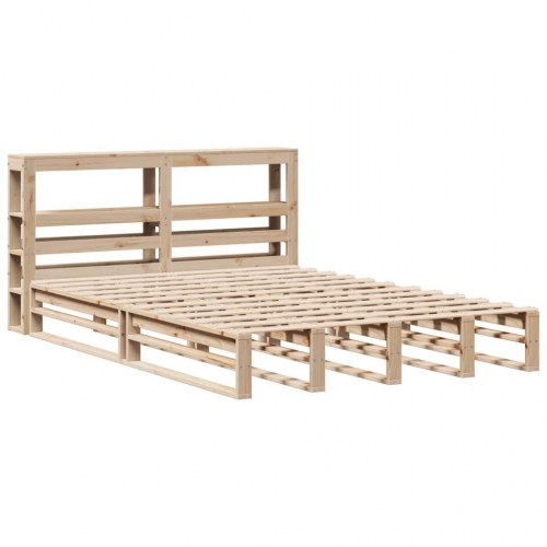 Sengeramme uden madras 120 x 190 cm i massivt fyrretræ