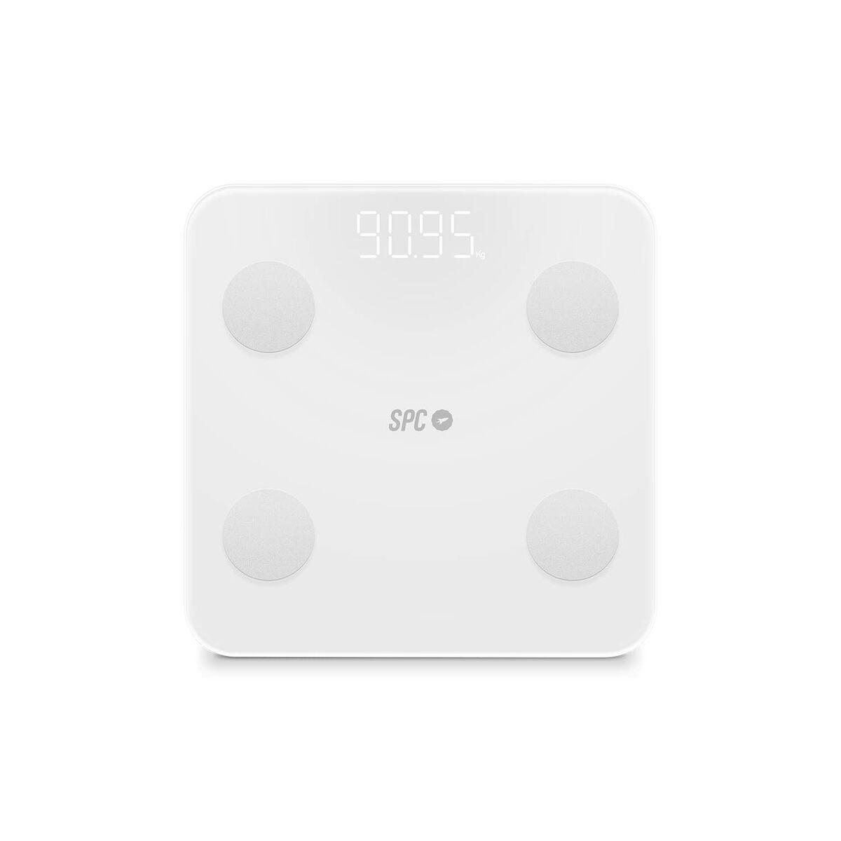 Digital badevægt SPC Internet ATENEA FIT 3 Hvid Hærdet glas 180 kg 50 x 50 x 28 cm