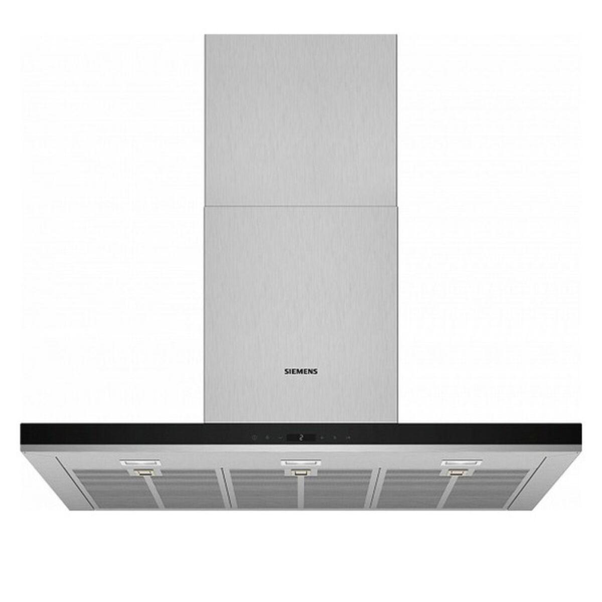 Siemens væghængt konventionsemhætte 90 cm - stål, 790 m³/t, A+