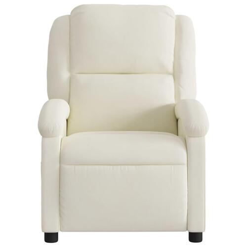 Massagestol velour cremefarvet