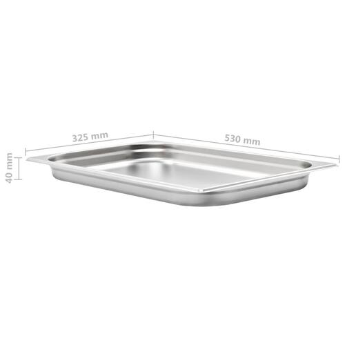 Gastronorm beholder 4 stk. GN 1/1 40 mm rustfrit stål