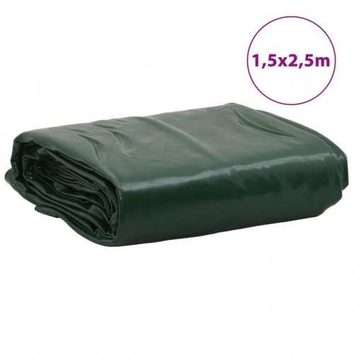 Presenning 1,5 × 2,5 m - 650 g/m², grøn