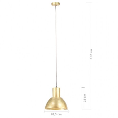 Hængelampe i jern - messingfarvet, Ø 28,5 cm, E27, 25 W