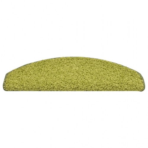 Trappemåtter halvrunde - 15 stk., 65×21×4 cm, grøn