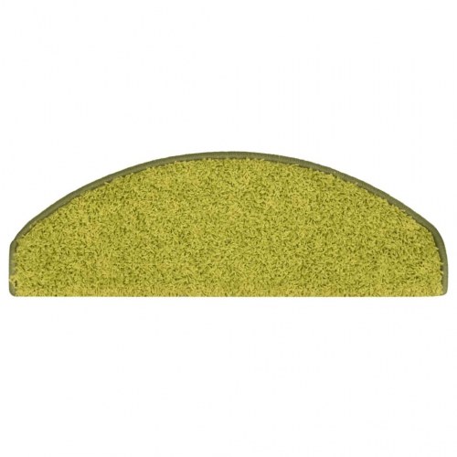 Trappemåtter halvrunde - 15 stk., 65×21×4 cm, grøn