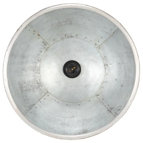 Industriel hængelampe 40 cm E27 - sølvfarvet/brun