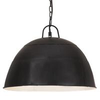 Industriel vintage hængelampe 25 W rund 41 cm E27 mat sort