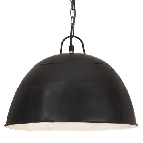 Industriel vintage hængelampe 25 W rund 41 cm E27 mat sort