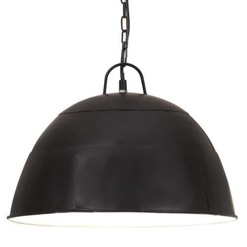 Industriel vintage hængelampe 25 W rund 41 cm E27 mat sort