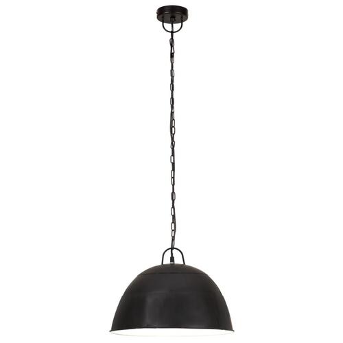 Industriel vintage hængelampe 25 W rund 41 cm E27 mat sort