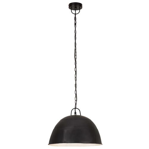 Industriel vintage hængelampe 25 W rund 41 cm E27 mat sort