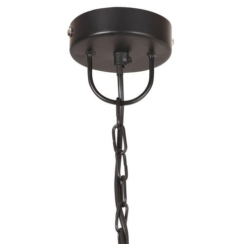 Industriel vintage hængelampe 25 W rund 41 cm E27 mat sort