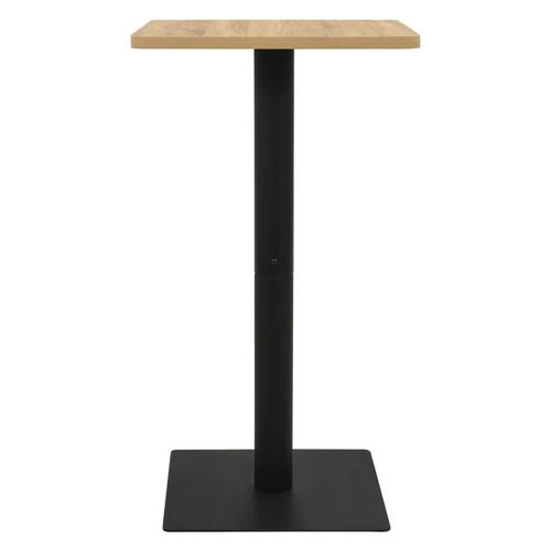 Bistrobord 50x50x107 cm egetræsfarvet