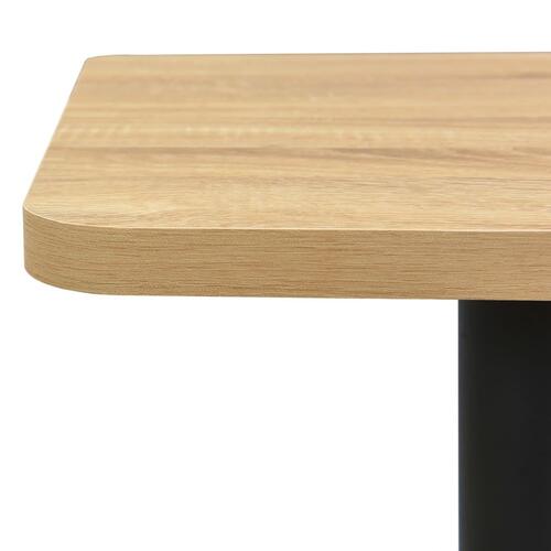Bistrobord 50x50x107 cm egetræsfarvet