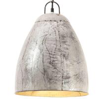 Industriel hængelampe 25 W rund 32 cm E27 sølvfarvet