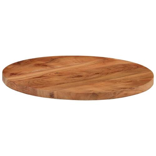 Bordplade Ø40x2,5 cm rund massivt akacietræ