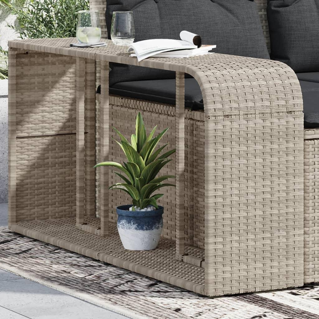 Opbevaringshylder Stk Polyrattan Lysegrå