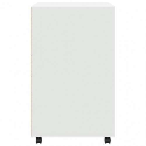 Rullebord 60x48x81 cm konstrueret træ hvid