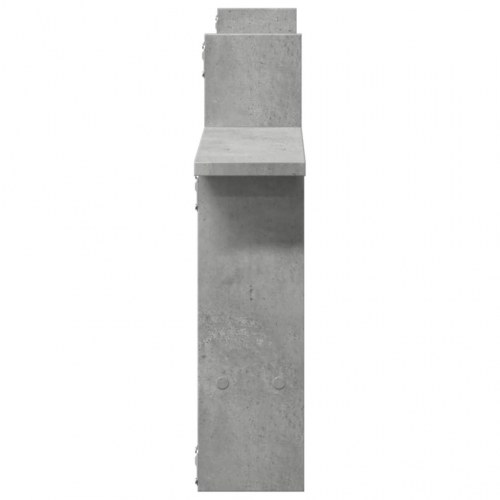 Væghylder 2 stk. - 50 × 12 × 50 cm i konstrueret træ, betongrå