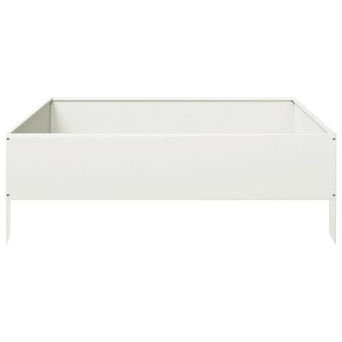Højbed 100x100x33,5 cm stål hvid