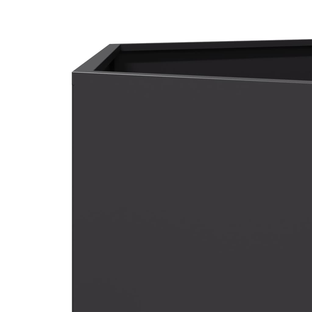 Plantekasse 69x60x45 cm sekskantet stål sort