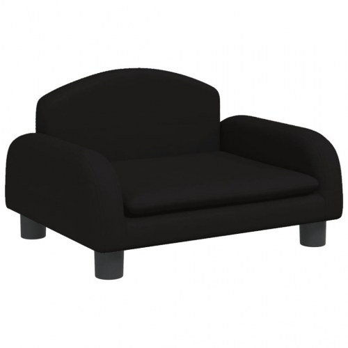 Børnesofa i stof - 50 × 40 × 30 cm, sort