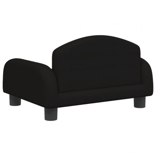 Børnesofa i stof - 50 × 40 × 30 cm, sort