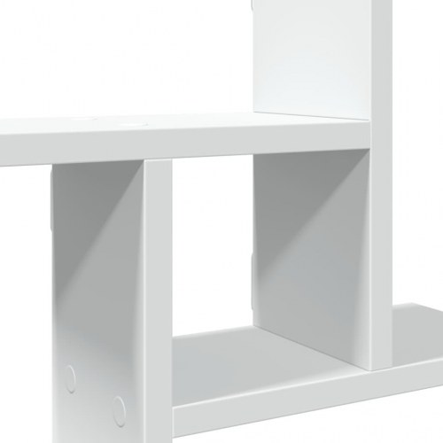 Væghængte kubehylder - 2 stk., 50×12×50 cm, hvidt konstrueret træ
