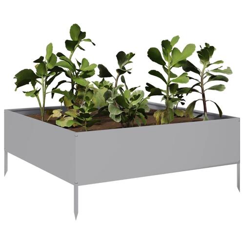 Højbed 100x100x25 cm galvaniseret stål