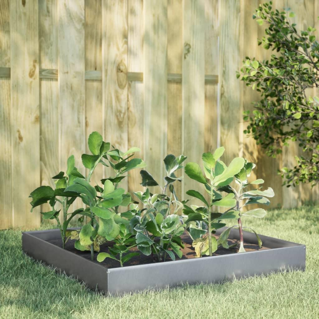 Højbed 100x100x26 cm galvaniseret stål
