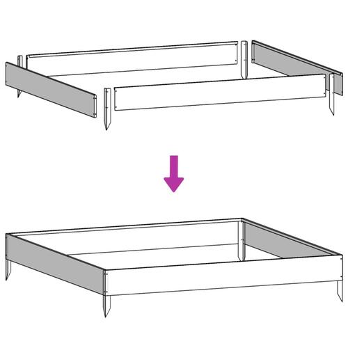 Højbed 100x100x26 cm galvaniseret stål