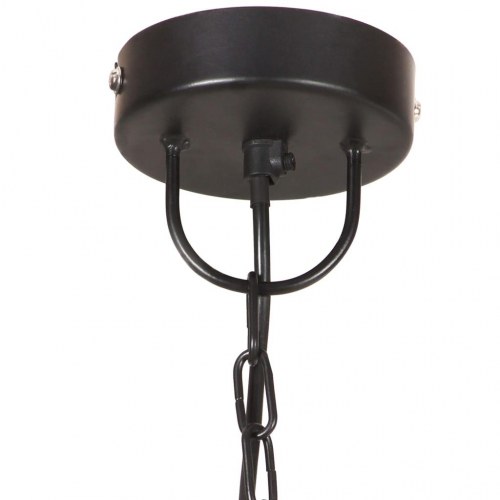 Hængelampe rund 48 cm E27 25 W mat sort