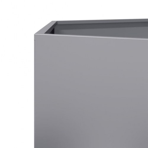 Plantekasse sekskantet i galvaniseret stål - 138 × 120 × 45 cm