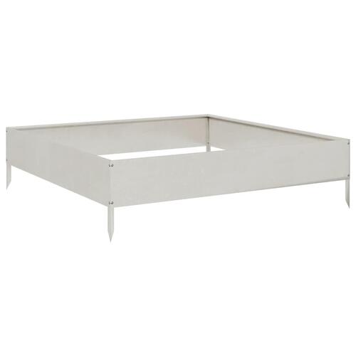 Højbed 100x100x26 cm rustfrit stål
