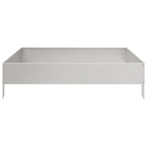 Højbed 100x100x26 cm rustfrit stål