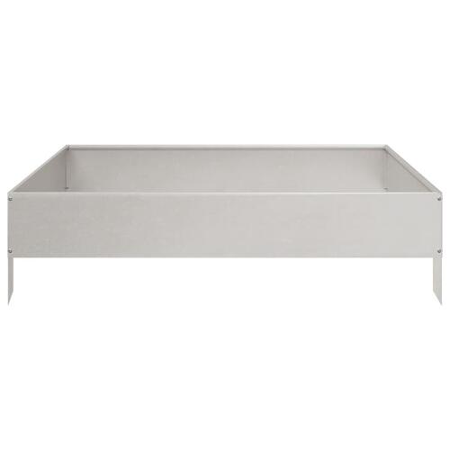 Højbed 100x100x26 cm rustfrit stål