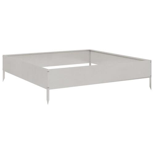 Højbed 100x100x26 cm rustfrit stål