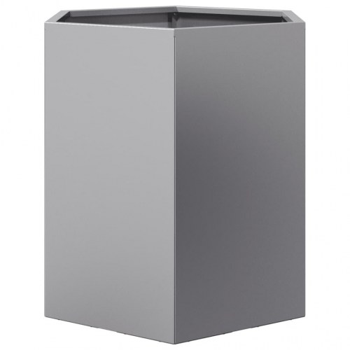 Plantekasse sekskantet 46 × 40 × 45 cm - galvaniseret stål