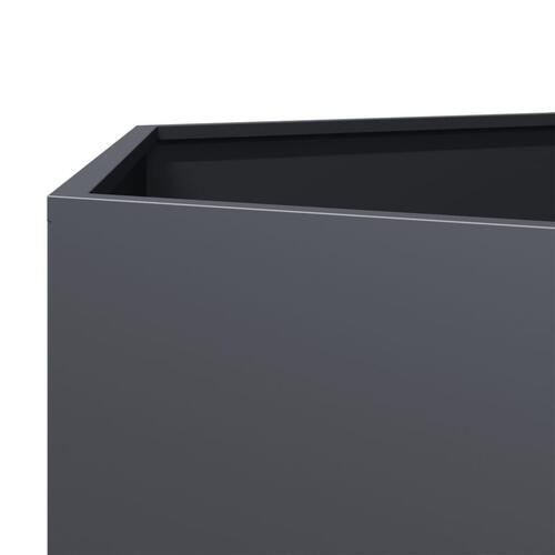 Plantekasse 104x90x45 cm sekskantet stål antracitgrå