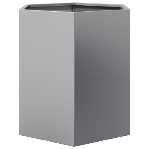 Havekrukker 2 stk 46x40x45cm sekskantet galvaniseret stål sort