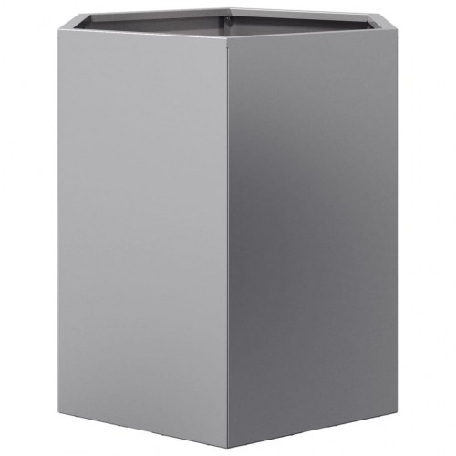 Havekrukker 2 stk 46x40x45cm sekskantet galvaniseret stål sort